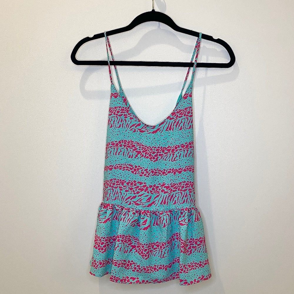 NWOT Red Dress Boutique Animal Print Peplum Top